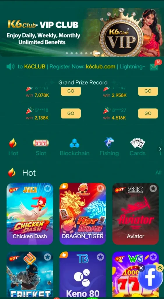 K6CLUB Game